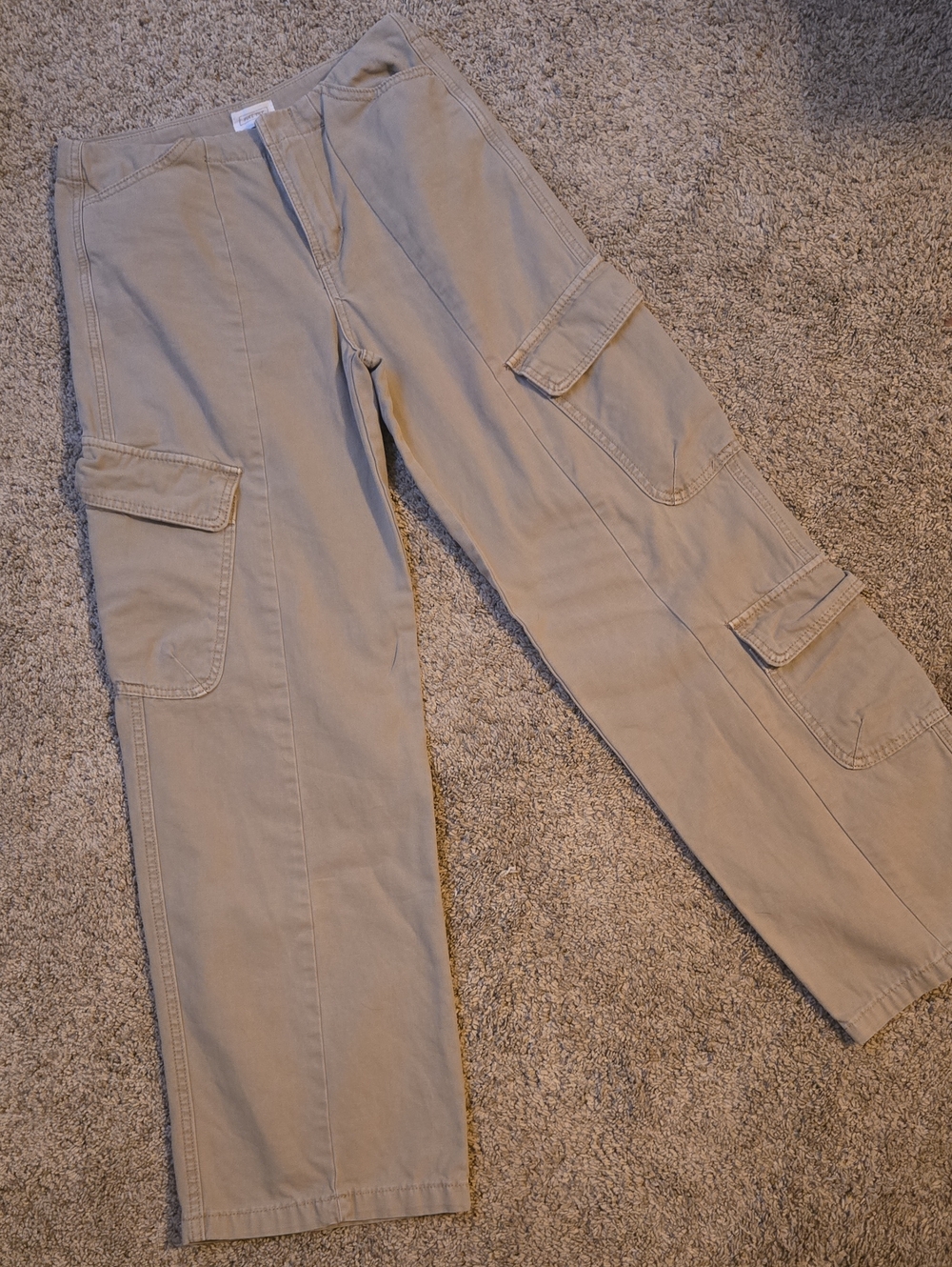 Wide Leg Low Rise Carpenter Pants